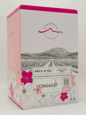 IGP Pays d'Oc Cinsault Rosé Cellier du Pic 5 Litres
