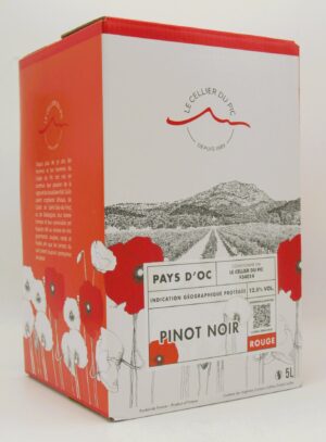 IGP Pays d'Oc Pinot Noir Cellier du Pic 5 litres