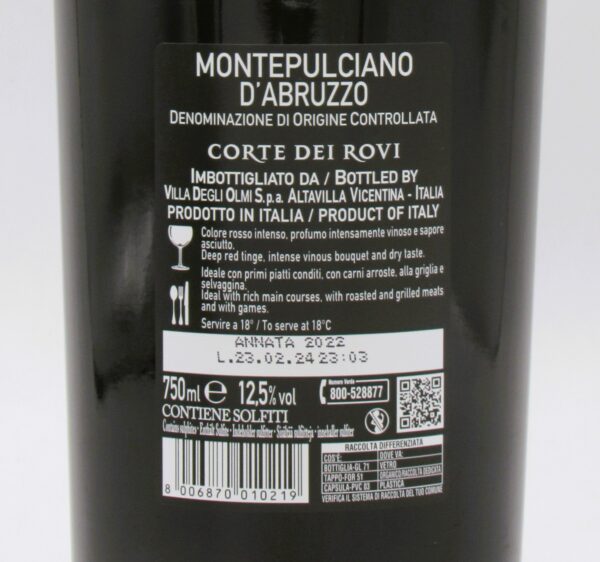 Montepulciano d’Abruzzo DOC Corte Dei Rovi 2022