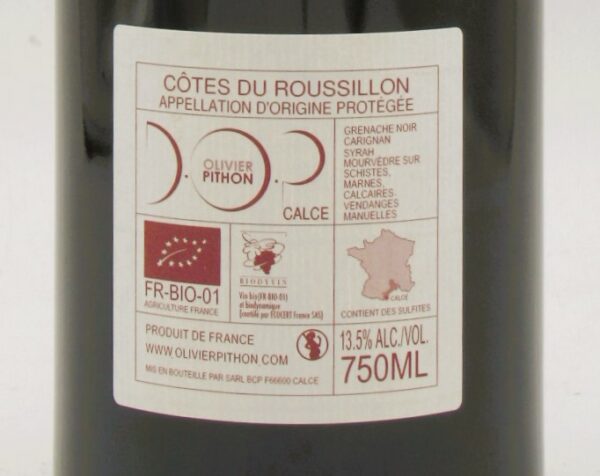 Cotes du Roussillon Rouge bio Cuvée Lais Domaine Olivier Pithon 2021