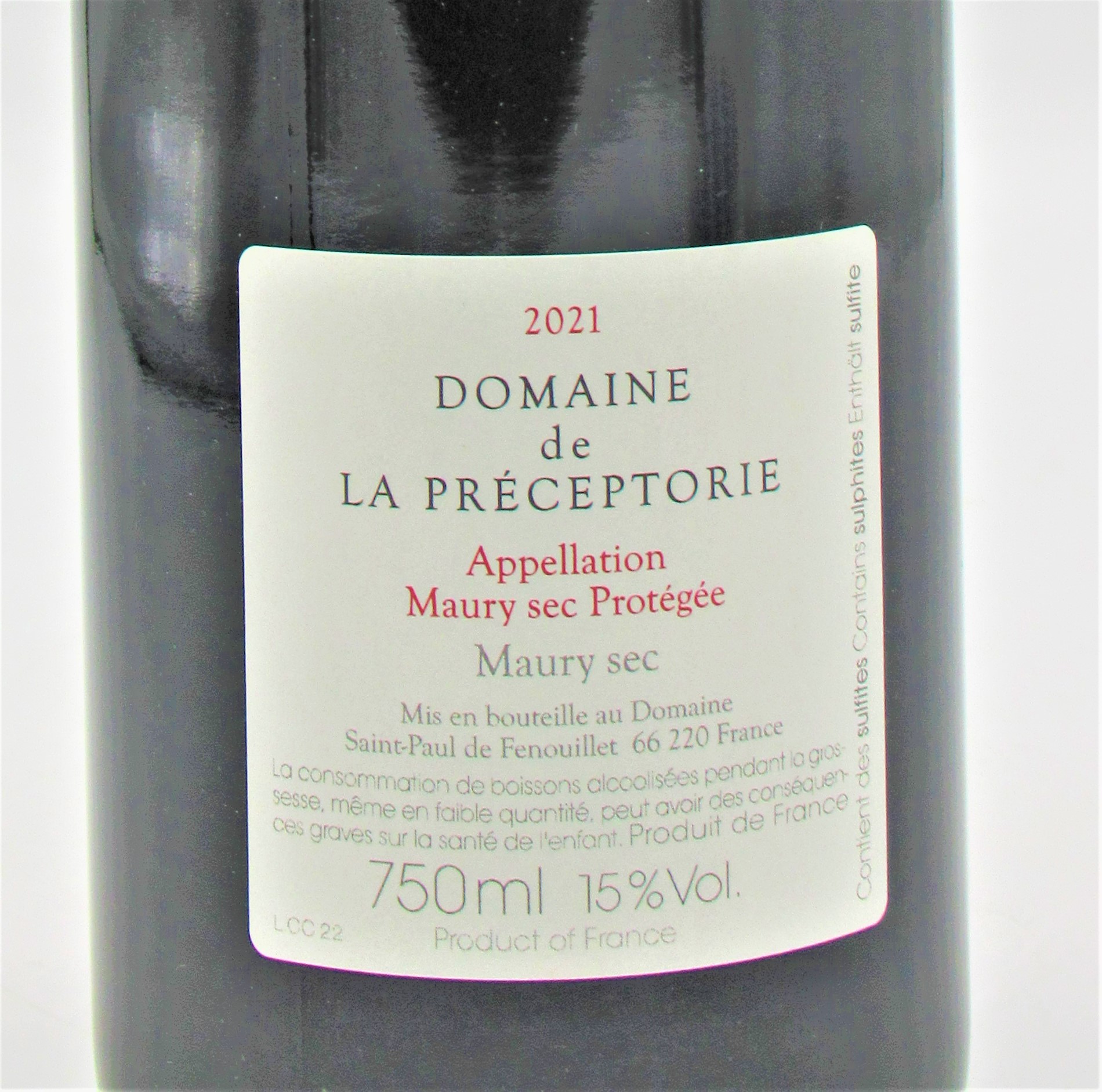 Aoc Maury Sec Copain Comme Cochon Domaine De La Pr Ceptorie La Cave Saint Vincent