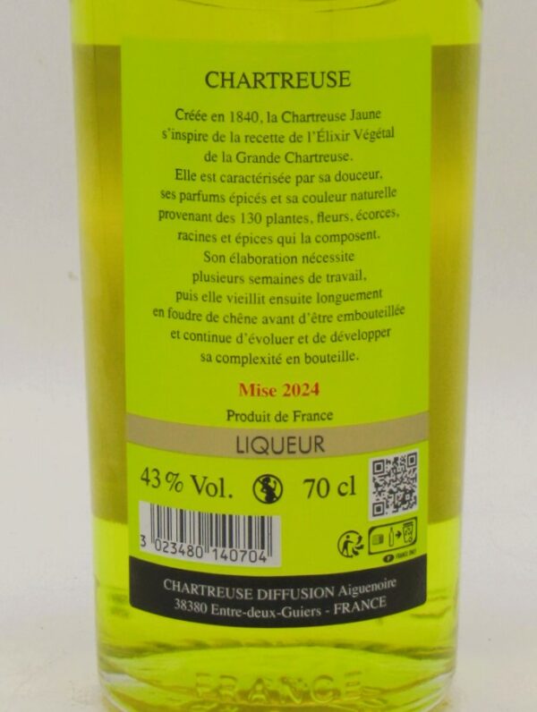 Liqueur Chartreuse Jaune 70cl