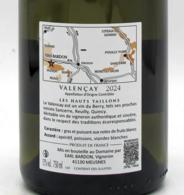 Valencay Blanc Les Hauts Taillons Domaine Denis Bardon 2024