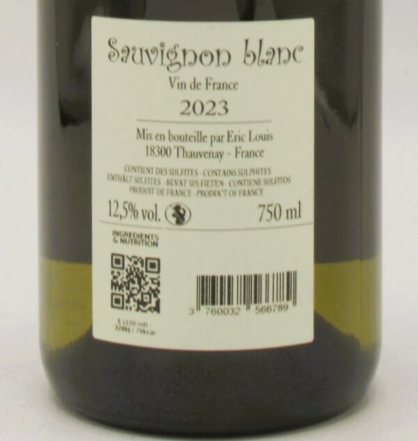 Vin de France Sauvignon Domaine Eric Louis 2023