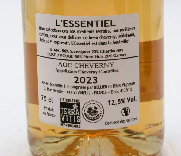 Cheverny Rosé L’Essentiel Domaine Pascal Bellier 2023