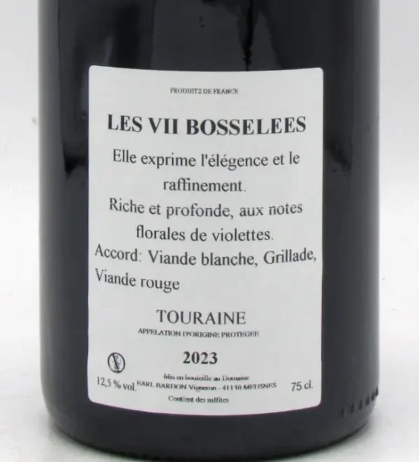 Touraine Les VII Bosselées Domaine Bardon 2023