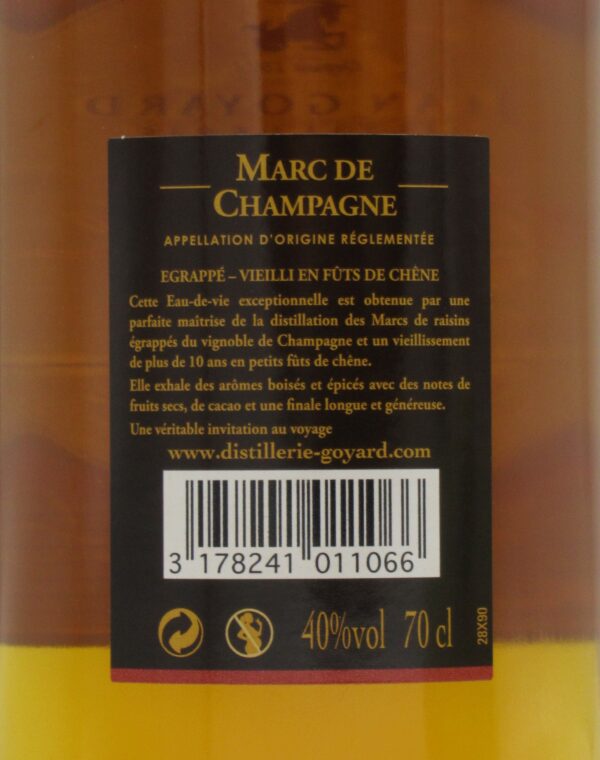 Vieux Marc de Champagne XO Exclusive Distillerie Jean Goyard