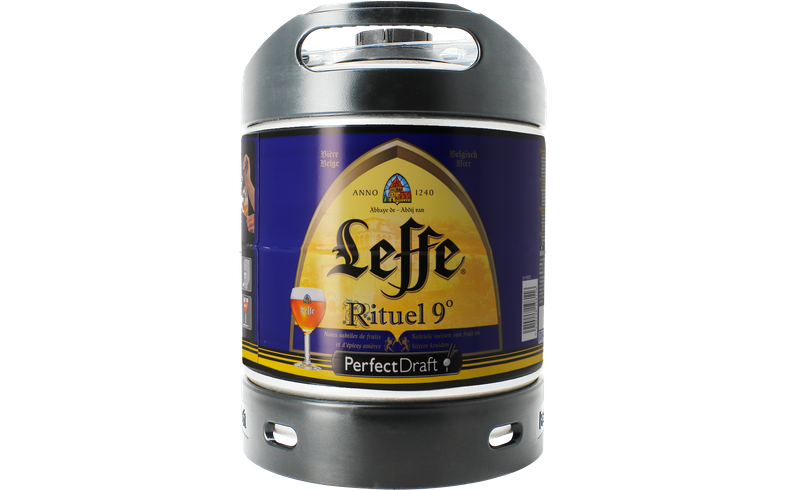 Bière blonde Leffe Rituel 9° Perfect Draft- Fût 6L 