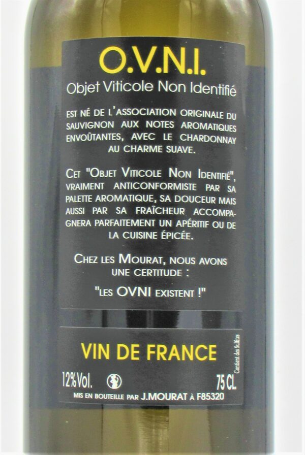 Vin de France Val de Loire O.V.N.I Blanc Vignobles Jeremie Mourat 2022