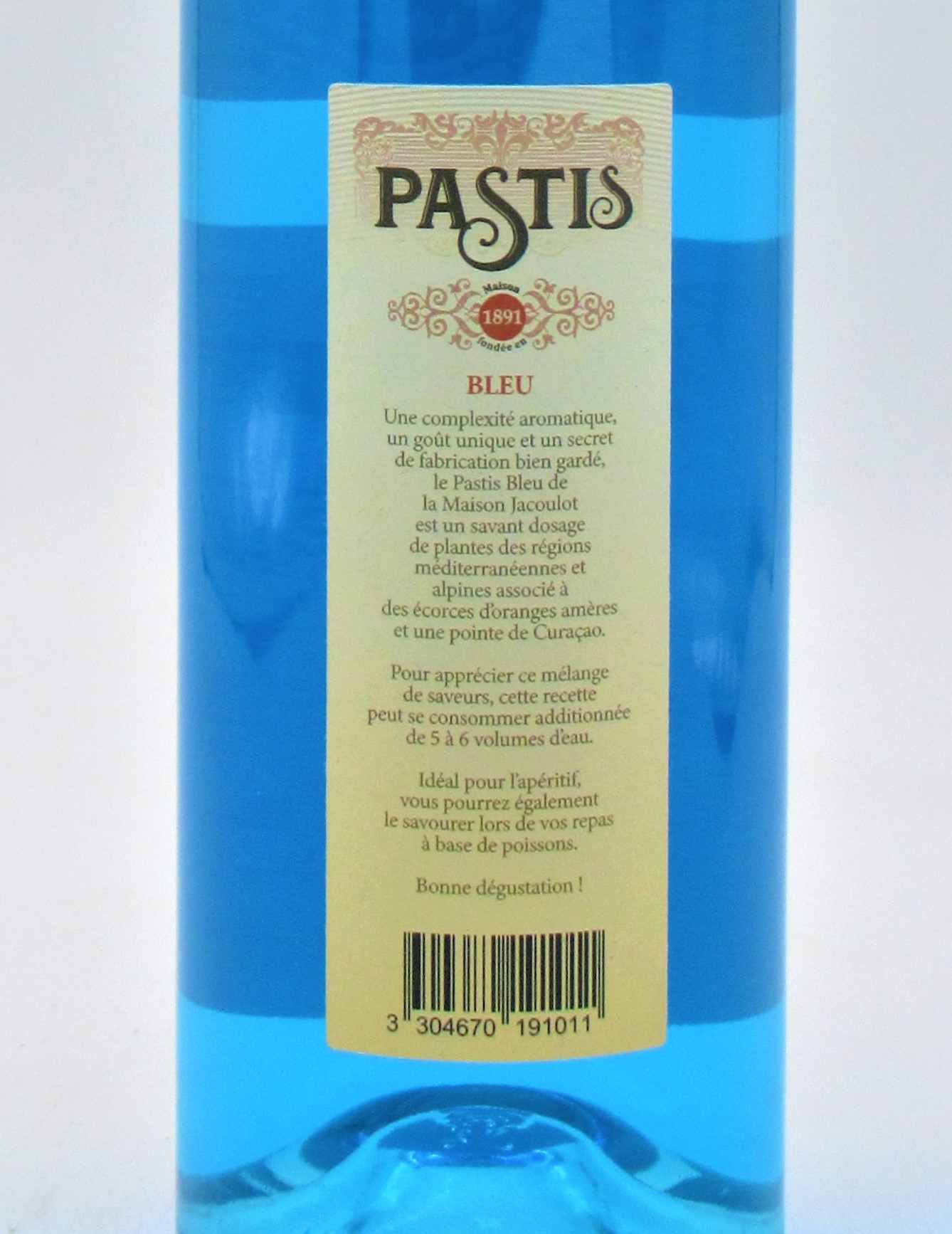 Pastis Bleu Blue Roy 50cl - Distillerie Paul Devoille PASBLEU : Comptoir  des Saveurs