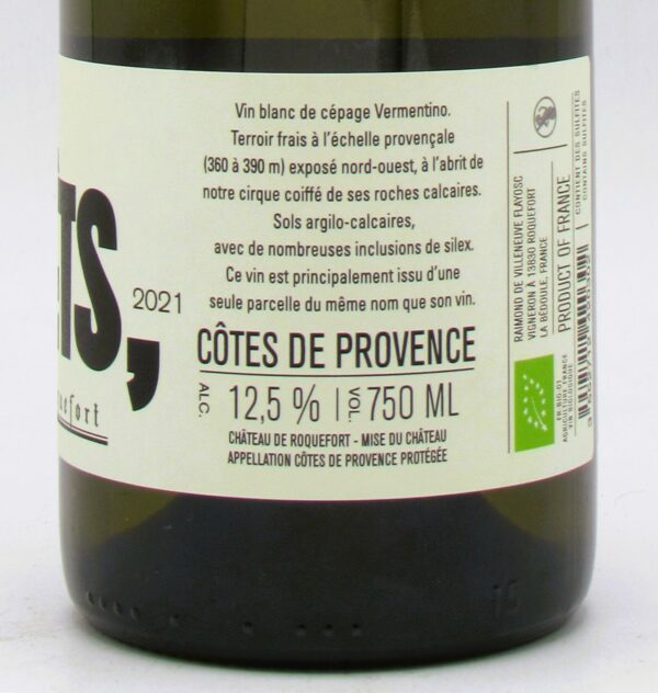 Cotes de Provence Blanc Bio Les Genets Chateau de Roquefort 2021