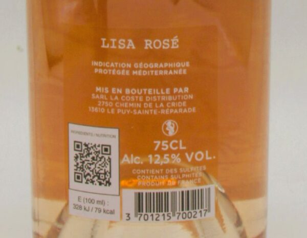 IGP des Portes de la Mediterranée Cuvée Lisa Chateau La Coste 2024