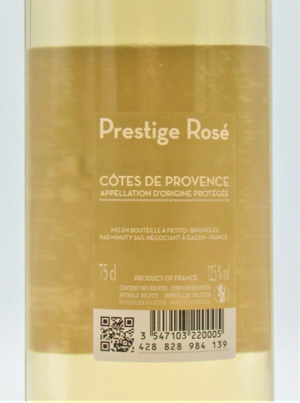 Cotes de Provence Rosé Chateau Minuty Prestige 2022
