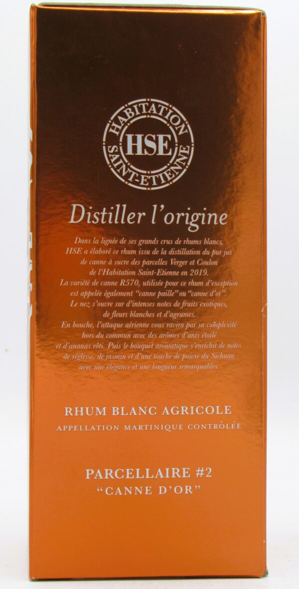 Rhum Agricole Martinique Blanc Parcellaire #2 2019 HSE