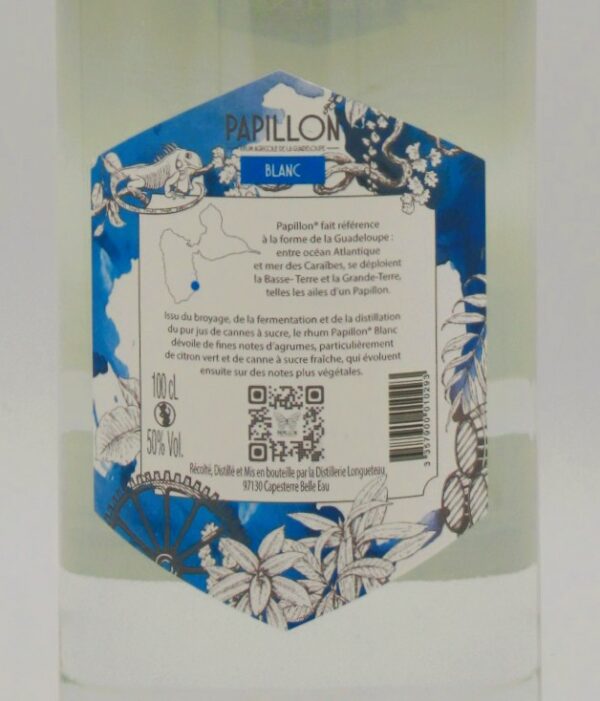 Rhum Agricole Papillon Blanc 50°