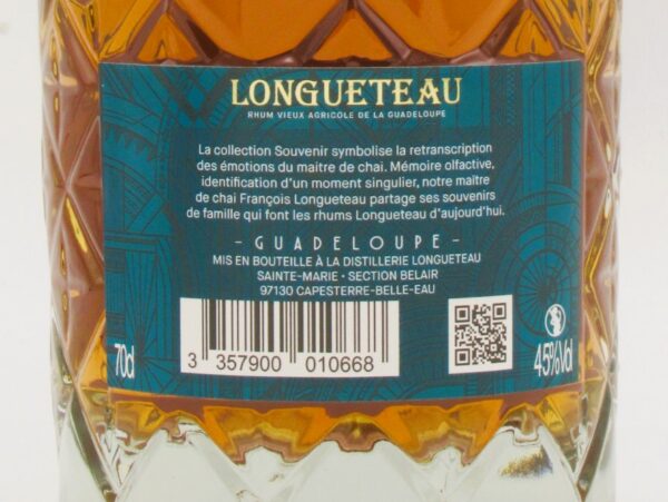 Rhum Agricole Vieux Guadeloupe Longueteau L'Hommage 5 ans