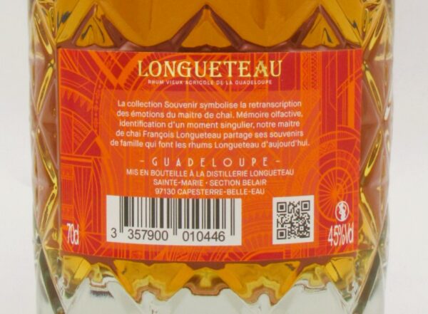 Rhum Agricole Vieux Guadeloupe Longueteau La Tradition 3 ans