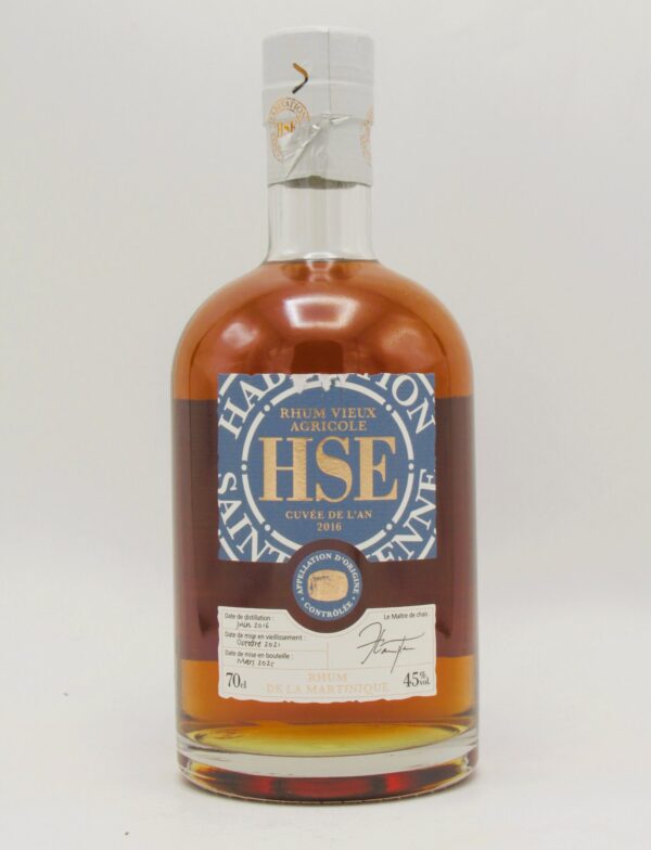 Rhum Agricole HSE Saint Etienne VO Millésime 2016