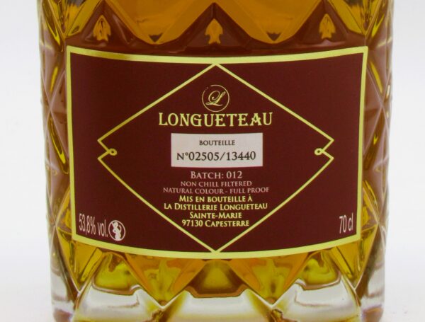 Rhum Agricole Guadeloupe Longueteau Prélude Batch N°12