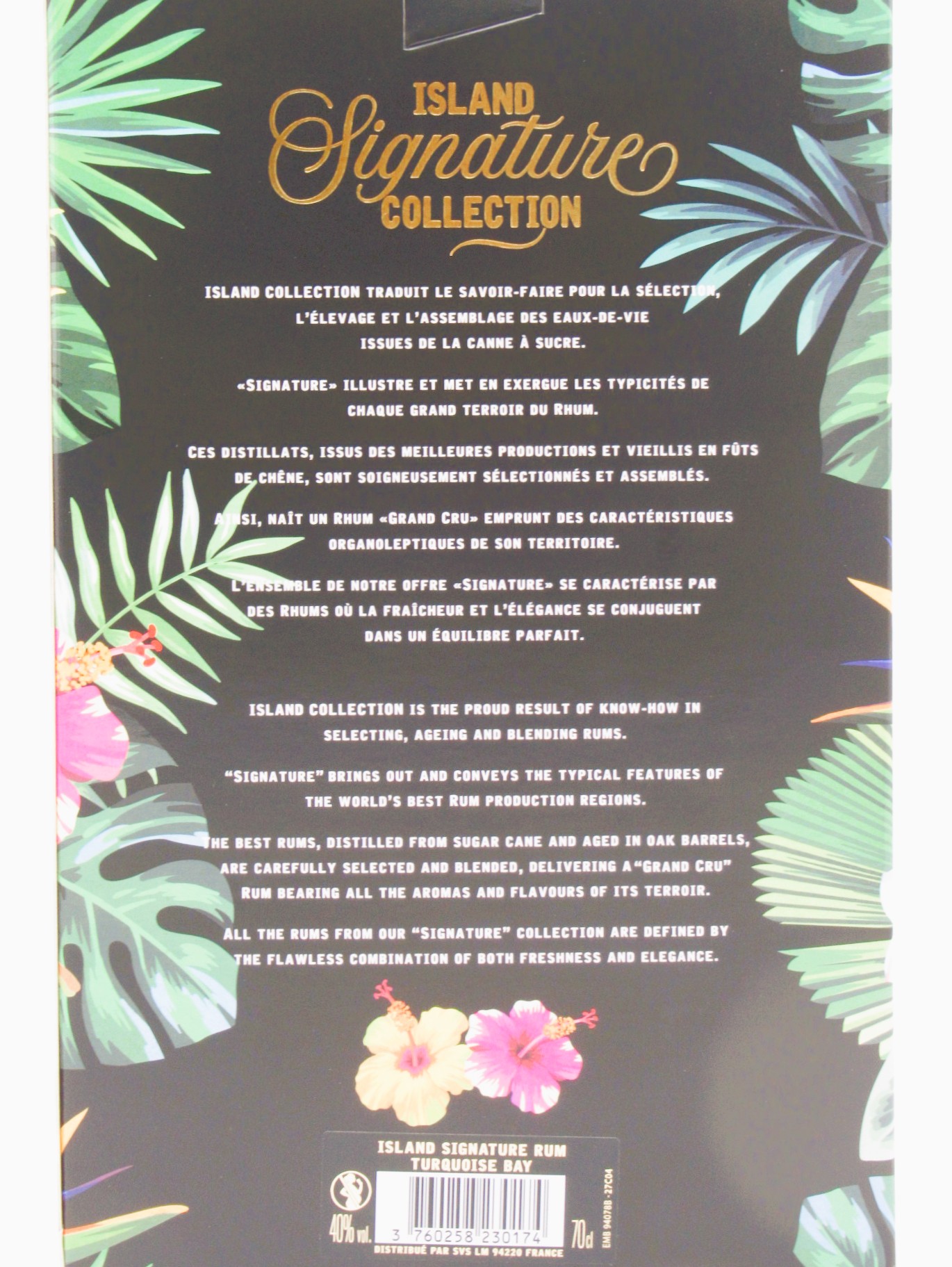 Rhum Turquoise Bay Island Signature Coffret 2 verres