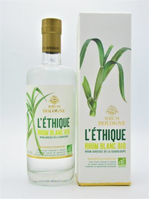 Rhum Agricole Guadeloupe Blanc Bio L'Ethique Distillerie Bologne