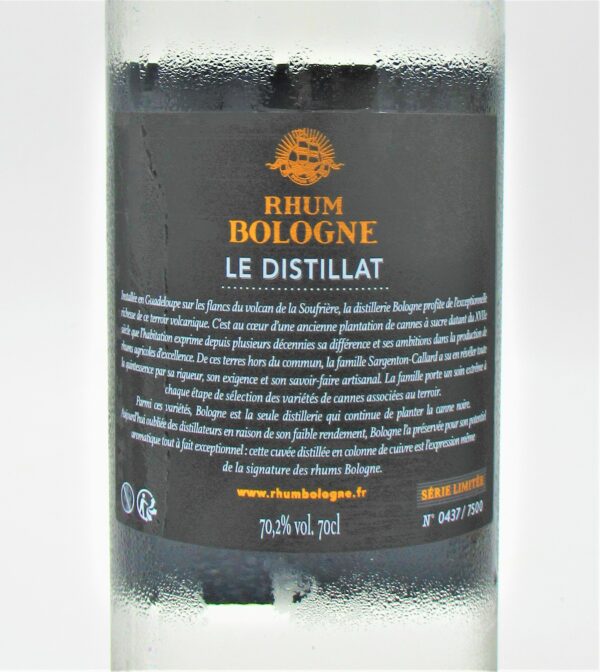 Rhum Agricole Guadeloupe Blanc Le Distillat Distillerie Bologne
