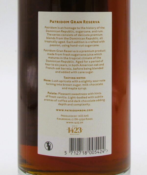 Rhum Gran Reserva Patridom