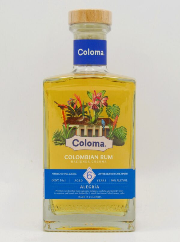 Rhum Vieux Colombie Hacienda Coloma 6 Ans Alegria