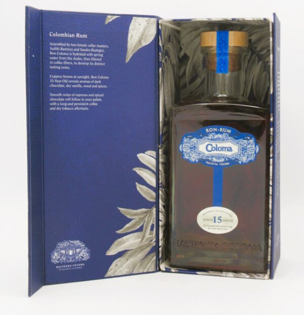 Rhum Colombie Hacienda Coloma 15 Ans