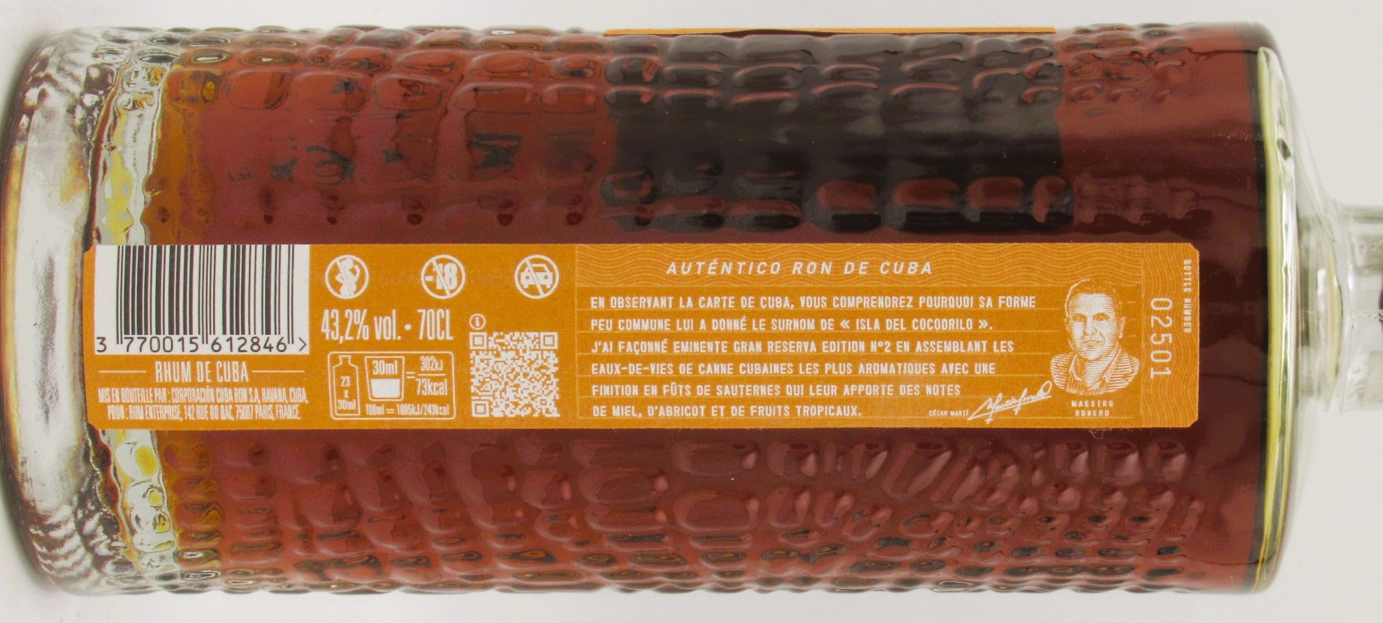 Rhum Cuba Eminente Gran Reserva 10 Ans n°2