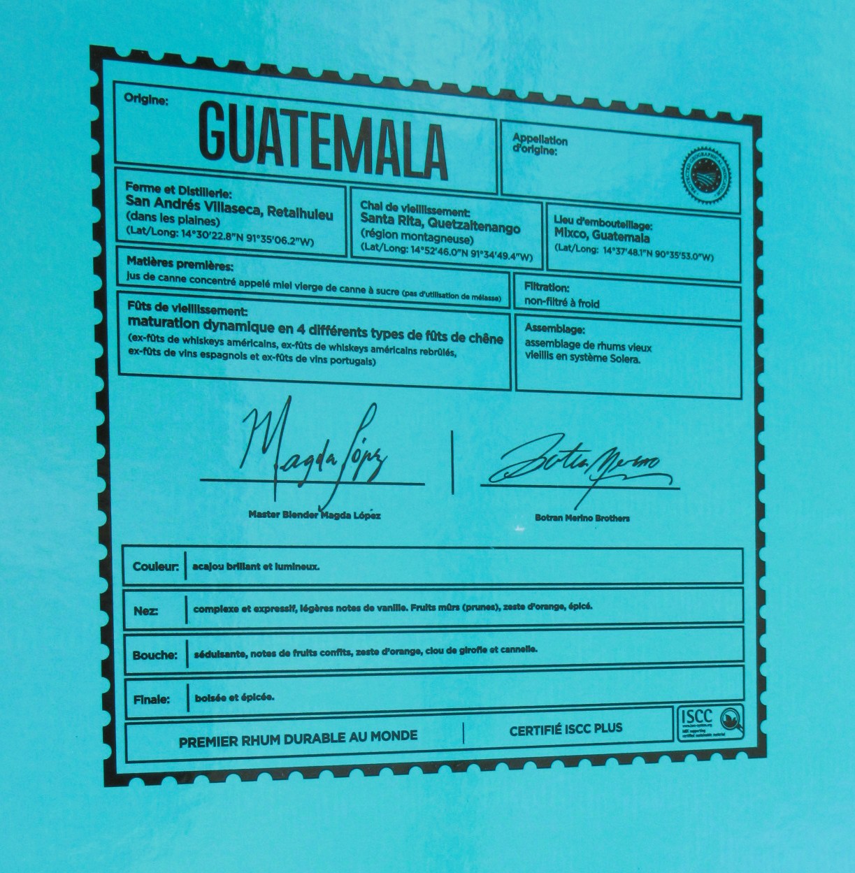 Rhum Botran N°15 Coffret 2 Verres