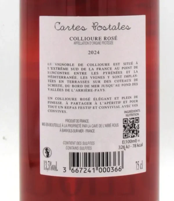 Collioure Rosé Cartes Postales par Parcé Frères 2023