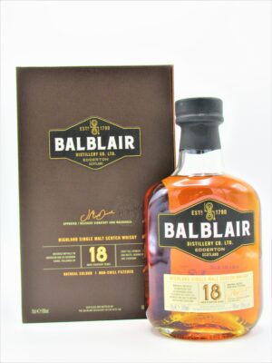 Single Malt Scotch Whisky The Balblair 18 Ans