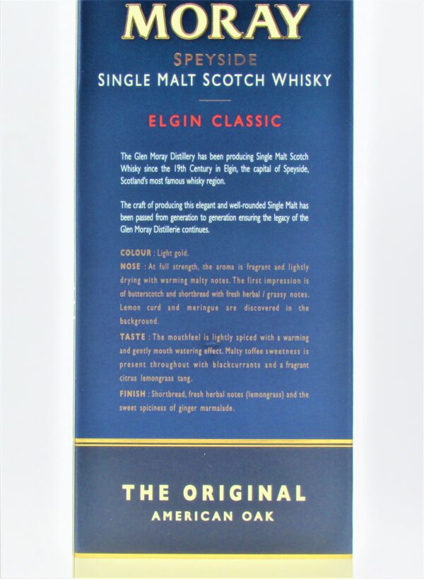 Single Malt Scotch Whisky Elgin Classic The Glen Moray