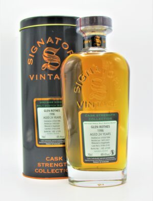 Single Malt Whisky Glenrothes Signatory Vintage 1996 24 Ans
