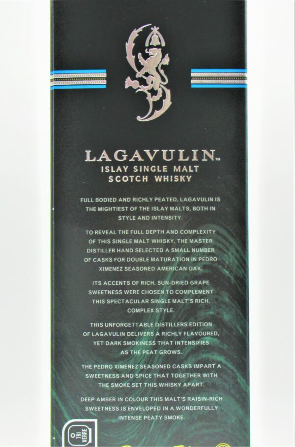 Single Malt Scotch Whisky The Lagavulin Distiller's Edition