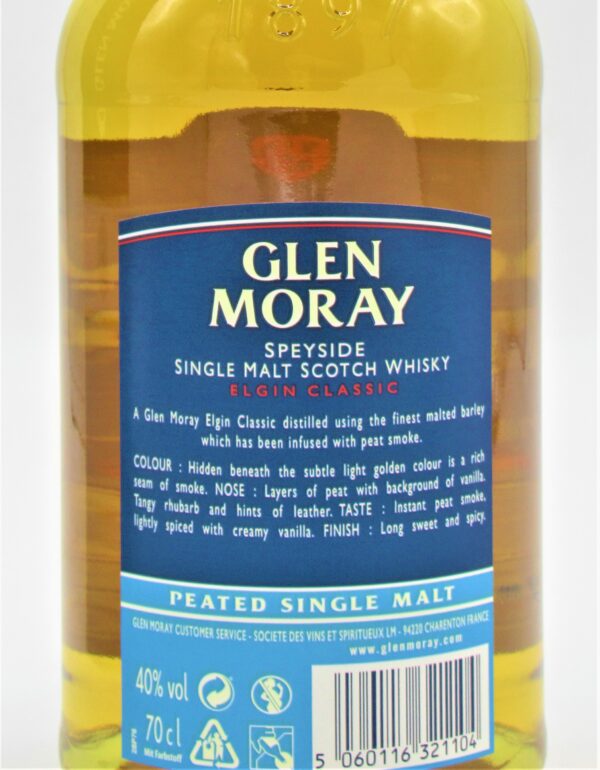 Single Malt Scotch Whisky Elgin Classic Peated The Glen Moray