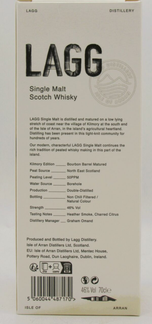 Single Malt Scotch Whisky Kilmory Edition Lagg Distillery