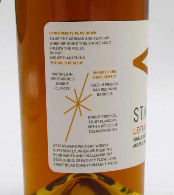 Single Malt Whisky Australie Left Field Starward Distillery