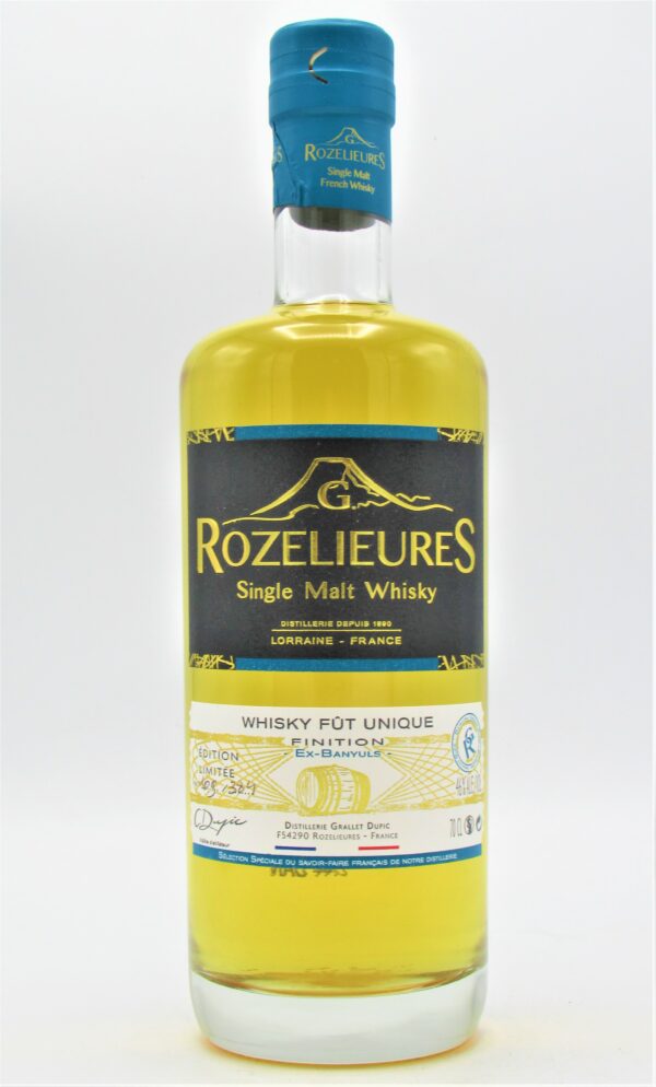 Single Malt Whisky France Banyuls Finish Distillerie G Rozelieures