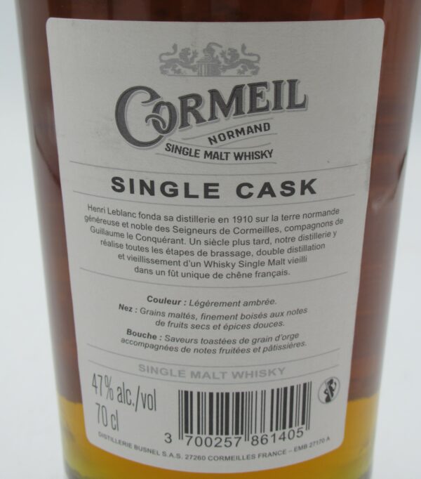 Single Malt Whisky Normand Cormeil Single Cask