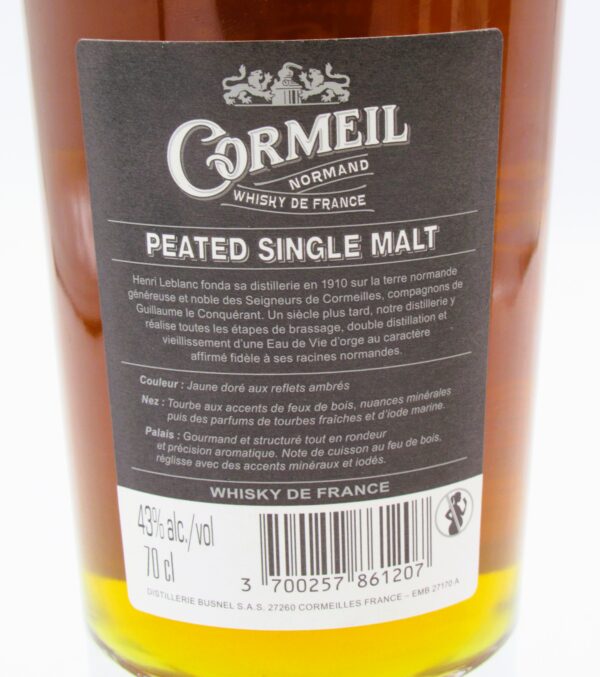 Single Malt Whisky Cormeil Tourbé