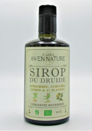 Sirop du Druide Curcuma Gingembre Citron Bio Awen Nature