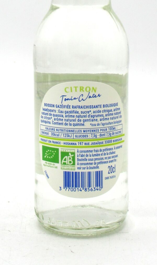 Tonic Water Bio Citron Hysope