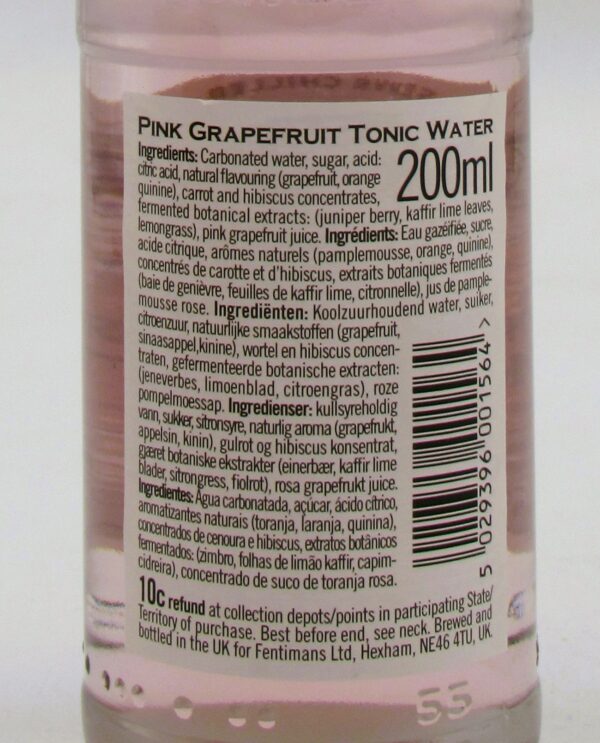 Tonic Water Pink Grapefruit Fentimans 20cl