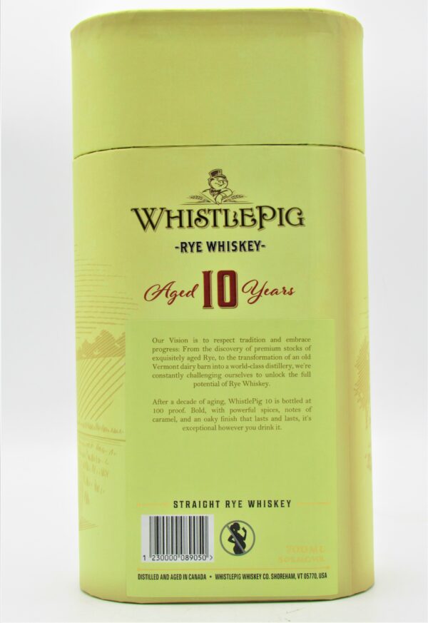 Whiskey WhistlePig Small Batch Rye 10 Ans