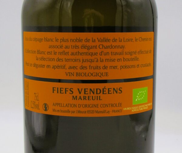 AOP Fiefs Vendéens blanc Collection Vignobles Jérémie Mourat 2023