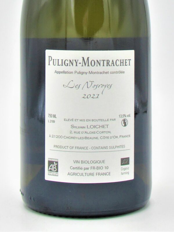 Puligny Montrachet Blanc Bio Les Nosroyes Domaine Sylvain Loichet 2021