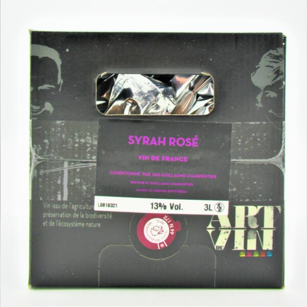 BIB Vin de France Syrah Rosé Art Du Vin 3 Litres