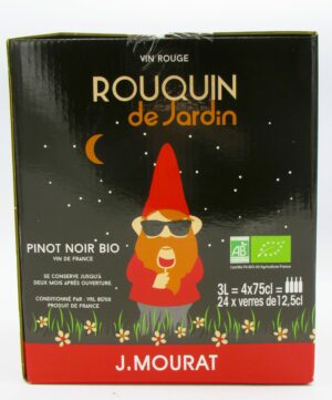 Vin de France Bio Pinot Noir Rouquin de Jardin Vignobles Mourat 3 Litres